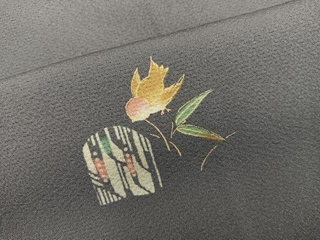 平和屋着物■上質な小紋 花鳥文 正絹 逸品 BAAX8443mz