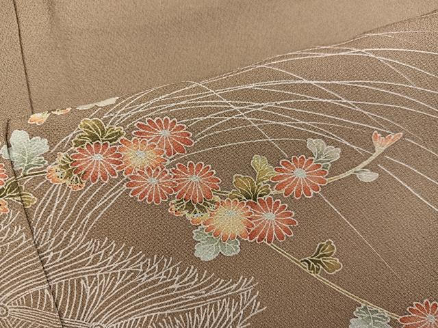 平和屋着物■訪問着 菊花文 暈し染め 正絹 逸品 BAAX8455mz