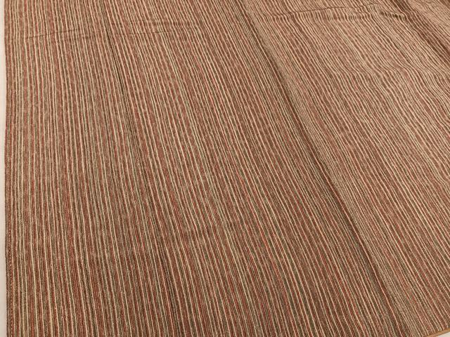 平和屋着物■上質な小紋 間道 鬼しぼ縮緬 正絹 逸品 BAAX8464mz