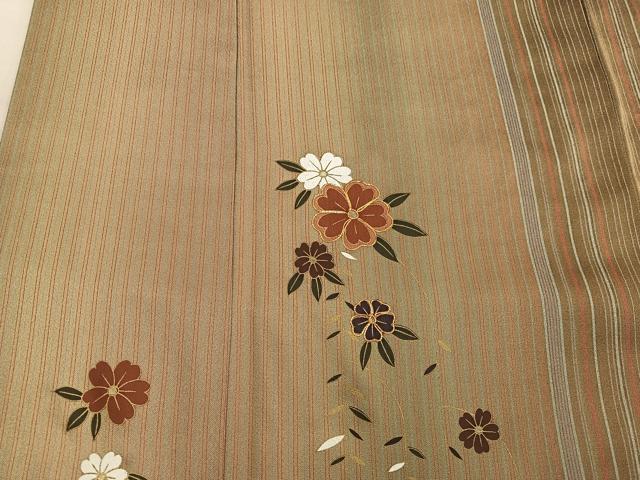 平和屋着物■訪問着 駒刺繍 舞桜文 金彩 正絹 逸品 BAAX8465mz