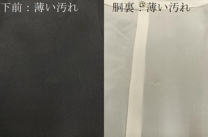 平和屋着物■上質な小紋 横段文 黒地 正絹 逸品 BAAX8472mz