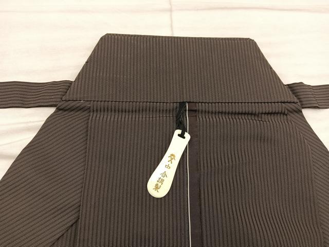 平和屋着物●男性 行灯袴 縞 正絹 逸品 BAAX8486mz