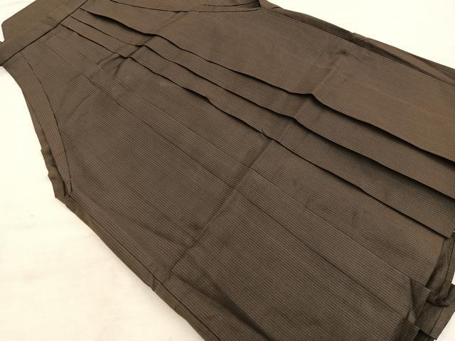 平和屋着物●男性 行灯袴 縞 正絹 逸品 BAAX8492mz