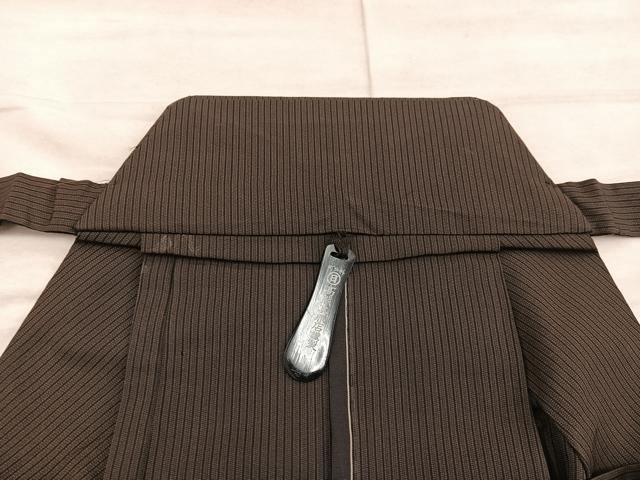 平和屋着物●男性 行灯袴 縞 正絹 逸品 BAAX8492mz