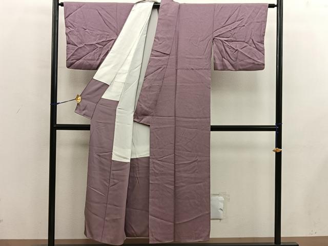 平和屋着物■上質な色無地 煎茶色 正絹 逸品 BAAX8516mz