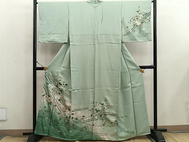 平和屋着物■訪問着 辻が花 暈し染め 金彩 正絹 逸品 BAAX8552mz