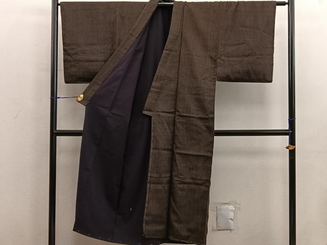 平和屋着物■男性 紬 縞 正絹 逸品 BAAX8569mz