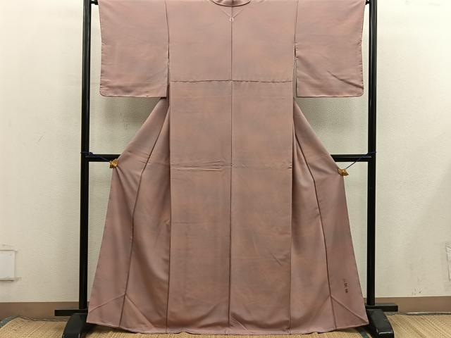 平和屋着物■上質な小紋 作家物 霞文 暈し染め 正絹 逸品 BAAX8582mz