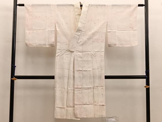 平和屋着物■長襦袢 単衣 菊花文 正絹 逸品 BAAX8601mz
