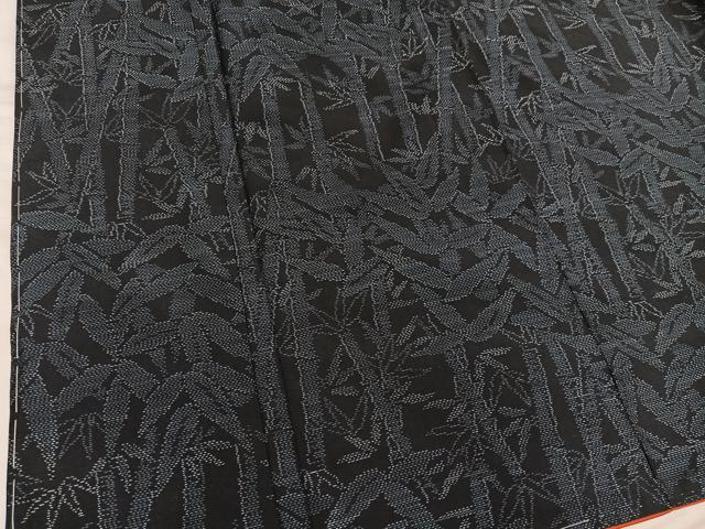 平和屋着物■本場大島紬 笹竹文 正絹 逸品 未使用 BAAX8604mz