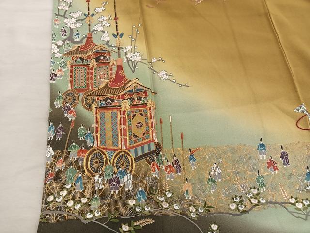平和屋着物■豪華振袖 駒刺繍 祇園祭 暈し染め 金彩 正絹 逸品 BAAX8612mz