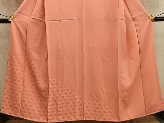 平和屋着物■豪華色留袖 流水地紋 黄丹色 正絹 逸品 BAAX8639mz