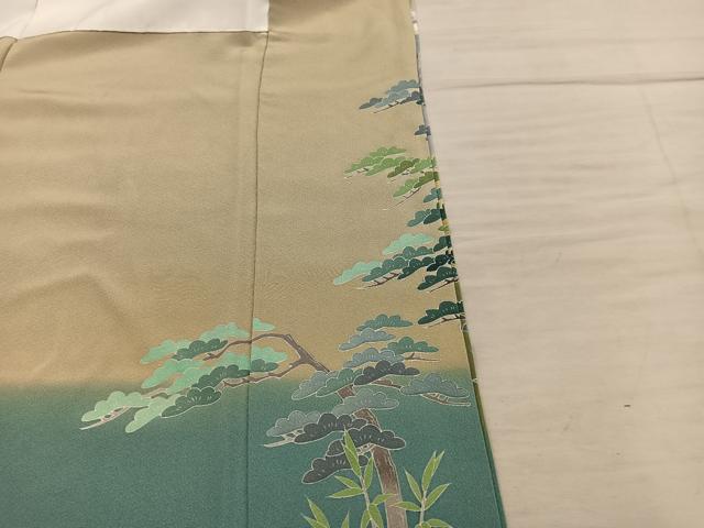 平和屋着物■豪華色留袖 友禅 作家物 風景花文 暈し染め 正絹 逸品 BAAX8641mz