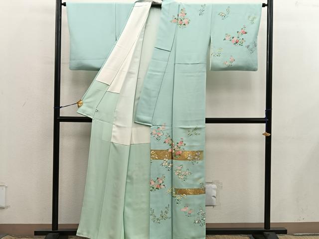 平和屋着物●訪問着 菊花文 金彩 正絹 逸品 BAAX8651mz
