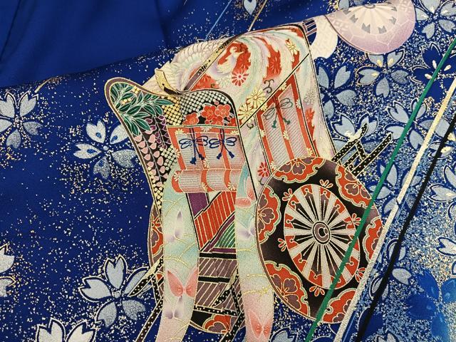 平和屋着物■豪華振袖 御所車鳳凰花文 暈し染め 金彩 正絹 逸品 BAAX8660mz