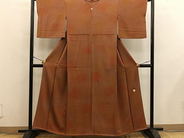 平和屋着物■上質な小紋 作家物 霞文 暈し染め 正絹 逸品 BAAX8663mz