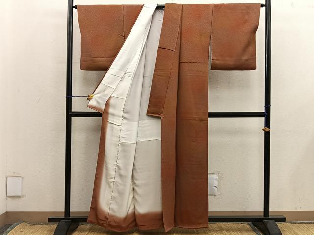 平和屋着物■上質な小紋 作家物 霞文 暈し染め 正絹 逸品 BAAX8663mz