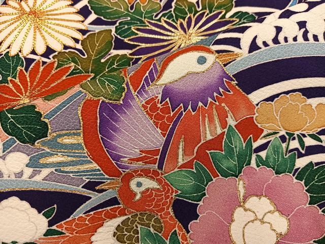 平和屋着物●豪華振袖 作家物 駒刺繍 春日花舟文様 金彩 正絹 逸品 未使用 BAAX8679mz
