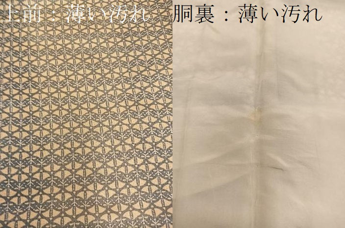 平和屋着物■上質な小紋 幾何学文様 正絹 逸品 BAAX8694mz