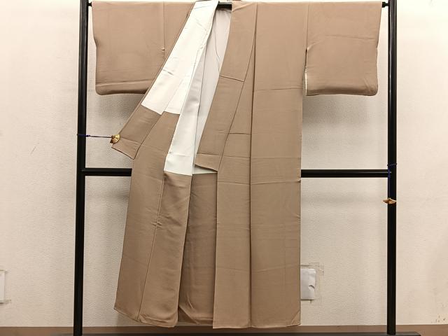 平和屋着物■上質な色無地 作家物 桑染色 正絹 逸品 BAAX8703mz