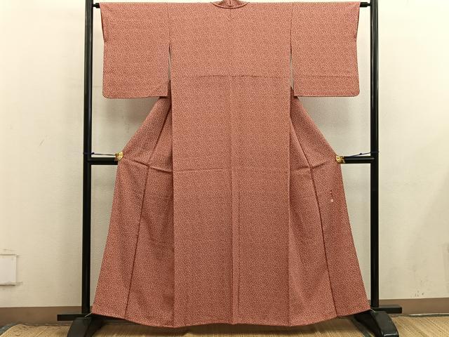 平和屋着物■伝統工芸士 関正三郎 江戸小紋 小花尽くし 正絹 逸品 BAAX8713mz