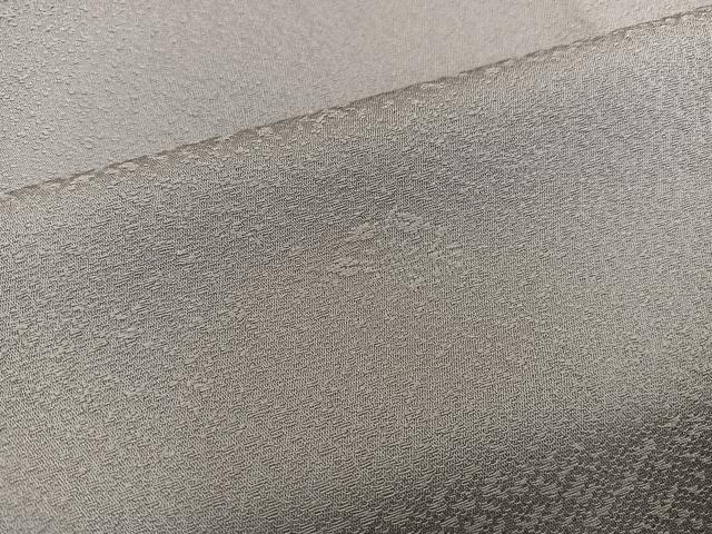 平和屋着物●上質な色無地 草花地紋 茶鼠色 高島屋扱い 正絹 逸品 BAAX8726mz