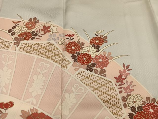 平和屋着物●訪問着 菊花文 金彩 正絹 逸品 BAAX8746mz
