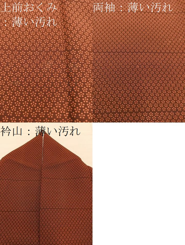 平和屋着物■江戸小紋 小花尽くし 正絹 逸品 BAAX8777mz