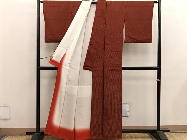平和屋着物■江戸小紋 小花尽くし 正絹 逸品 BAAX8777mz