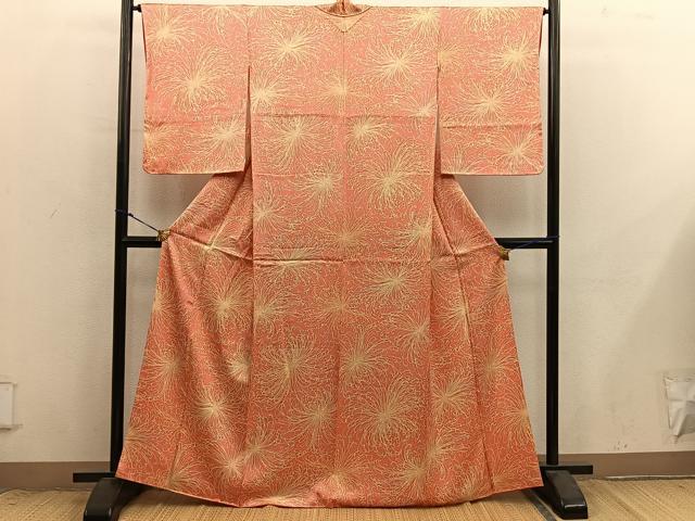 平和屋着物■上質な小紋 乱菊 正絹 逸品 BAAX8786mz