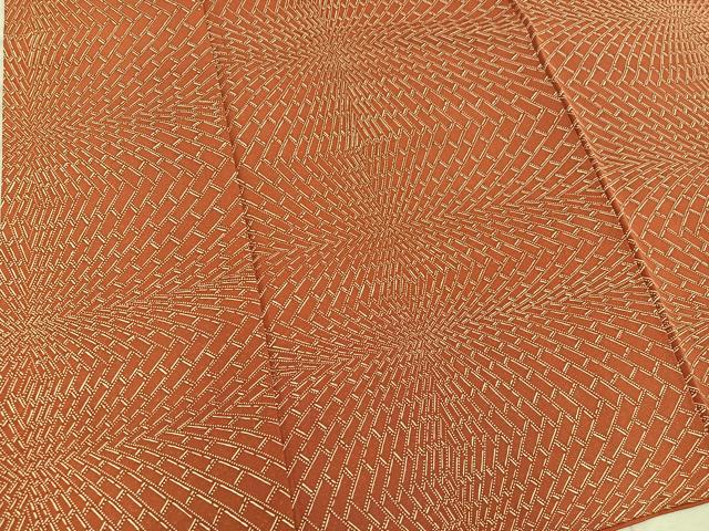 平和屋着物■上質な小紋 幾何学文様 正絹 逸品 BAAX8794mz