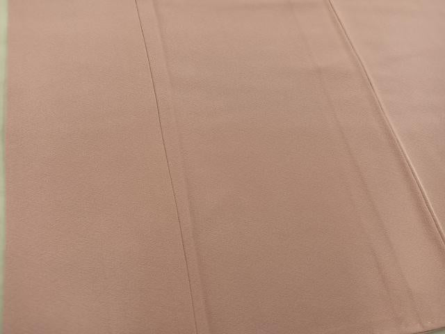 平和屋着物●上質な色無地 宍色 正絹 逸品 BAAX8831mz