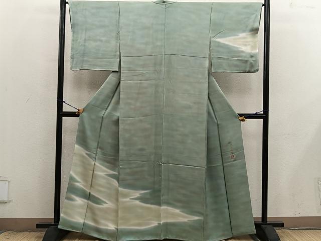 平和屋着物●染色作家 松本伸 虹彩染め 訪問着 霞文 暈し染め 正絹 逸品 BAAX8840mz