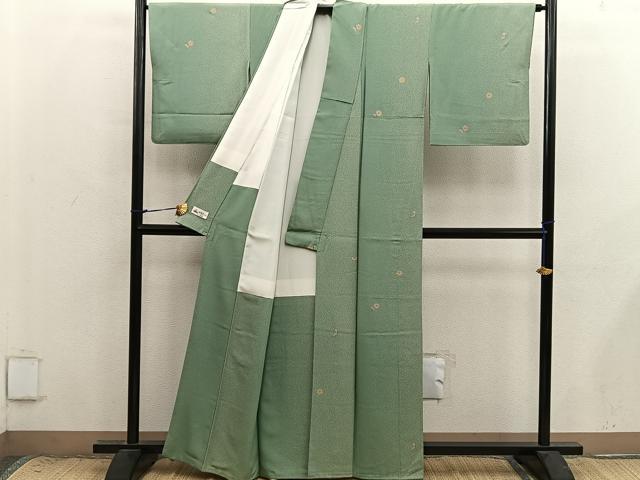平和屋着物■上質な小紋 梅花文 金彩 やまと誂製 正絹 逸品 BAAX8846mz