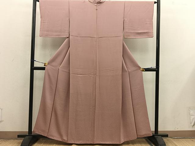 平和屋着物■江戸小紋 幾何学文様 正絹 逸品 BAAX8870mz