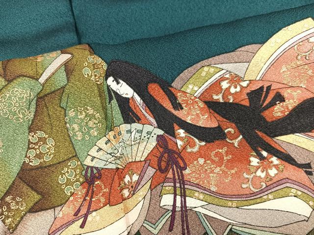 平和屋着物■訪問着 源氏物語 花宴 暈し染め 金彩 正絹 逸品 BAAX8882mz