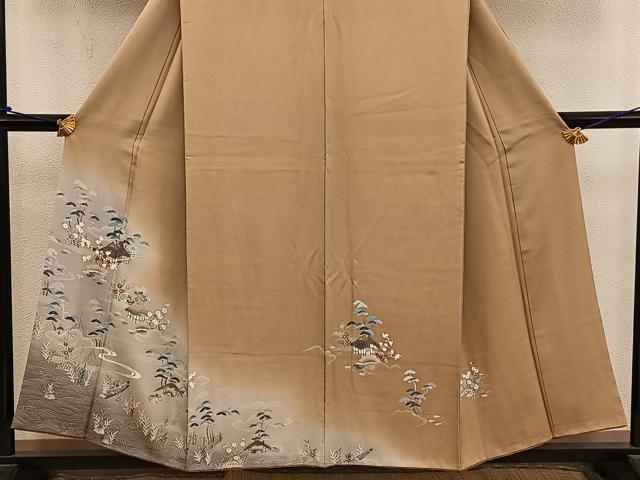平和屋着物■訪問着 友禅 御所解花文 暈し染め 正絹 逸品 BAAX8889mz