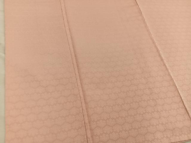 平和屋着物■上質な色無地 桐地紋 洒落柿色 正絹 逸品 BAAX8897mz