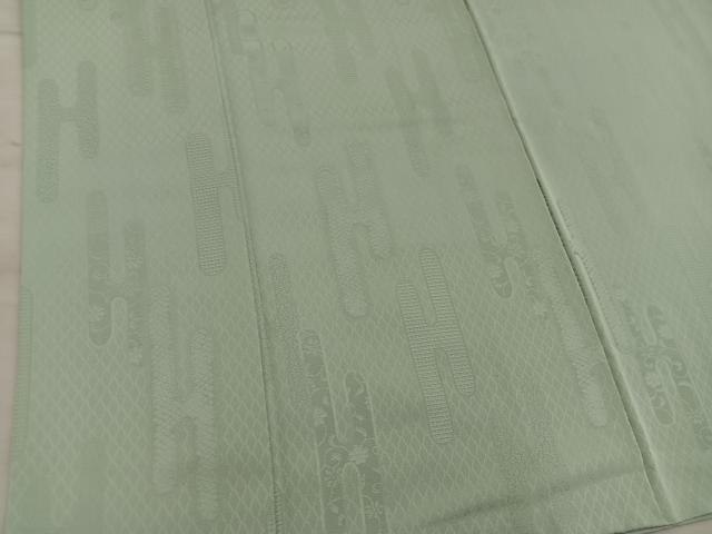平和屋着物■上質な色無地 エ霞花地紋 利休茶色 正絹 逸品 BAAX8900mz