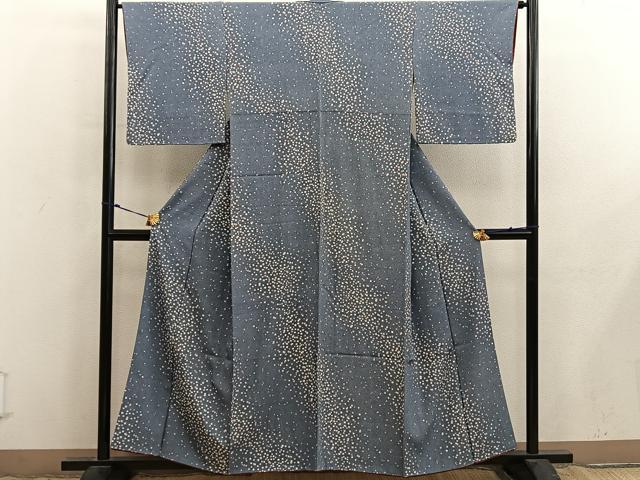 平和屋着物■上質な小紋 箔散らし文 正絹 逸品 BAAX8910mz