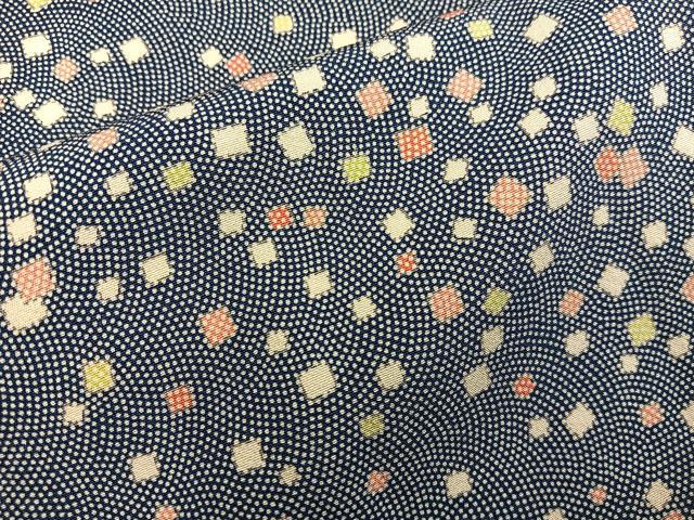 平和屋着物■上質な小紋 箔散らし文 正絹 逸品 BAAX8910mz