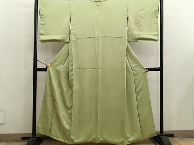 平和屋着物□訪問着 総刺繍 相良刺繍 枝花文 正絹 逸品 BAAX8914mz