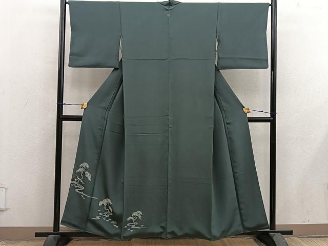 平和屋着物■豪華色留袖 流水枝葉文 正絹 逸品 BAAX8929mz