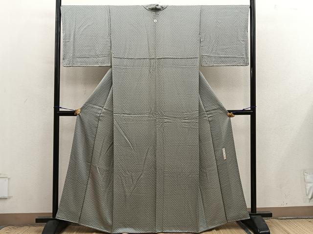 平和屋着物●江戸小紋 井関一男 草花文 正絹 逸品 BAAX8930mz