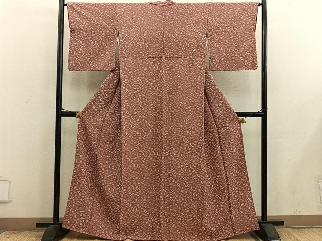 平和屋着物■上質な小紋 菊花文 正絹 逸品 BAAX8947mz