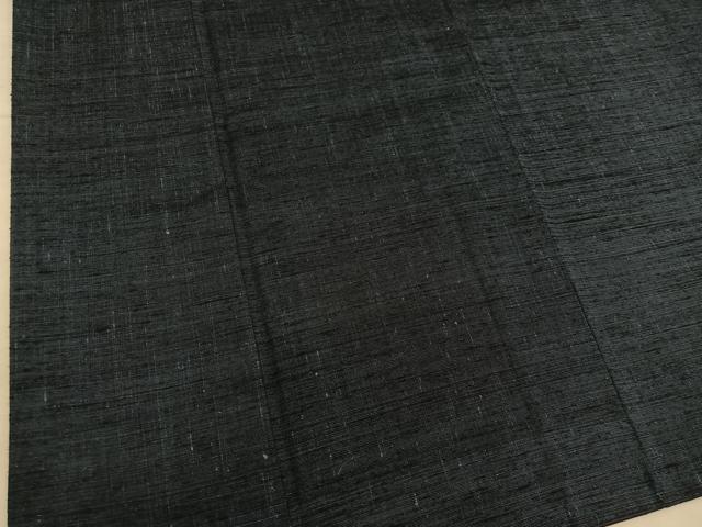 平和屋着物■男性 紬 アンサンブル 黒緑色 正絹 逸品 BAAX8952mz