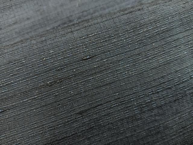 平和屋着物■男性 紬 アンサンブル 網代織 黒緑色 正絹 逸品 未使用 BAAX8953mz
