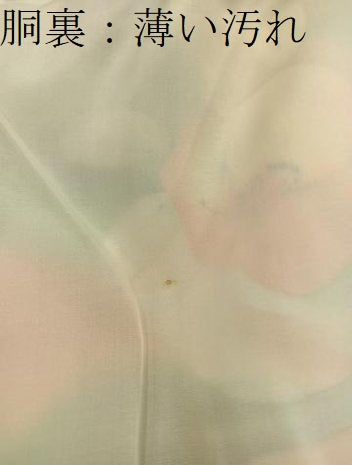 平和屋着物■上質な小紋 手描き 枝花文 暈し染め 正絹 逸品 BAAX8977mz