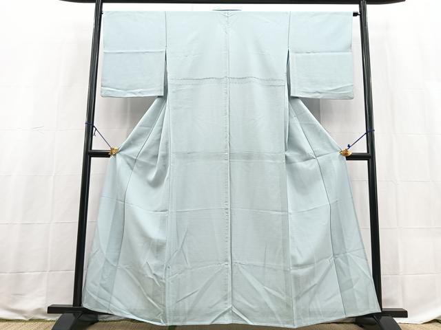 平和屋着物*夏物 色無地 絽 水色 正絹 逸品 BAAX9001yc