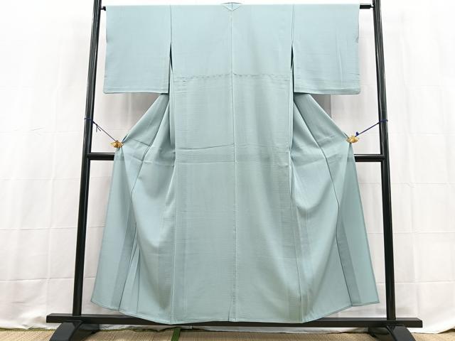 平和屋着物*夏物 色無地 絽 秘色色 正絹 逸品 BAAX9006yc
